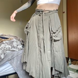 Free people cargo maxi skirt